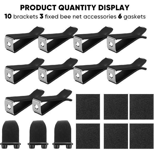 10 Pieces Square Head Car Vent Clips + 3 Adapters for 11th Gen Honda Civic, CRV, ZRV, Integra - Fit Car Air Fresheners for Honeycomb Vents, 9mm