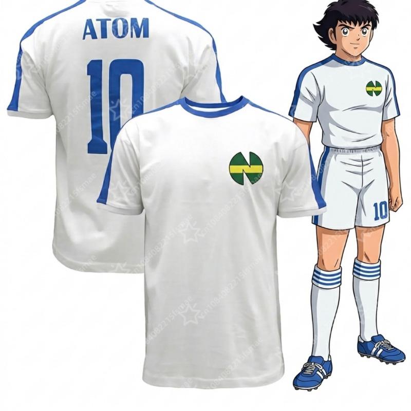 Anime Captain Tsubasa Nankatsu Soccer Kit Uniform Men Women Tee Adults Children Boy Gril Top Kids Parent Child Quick dry Tshirt