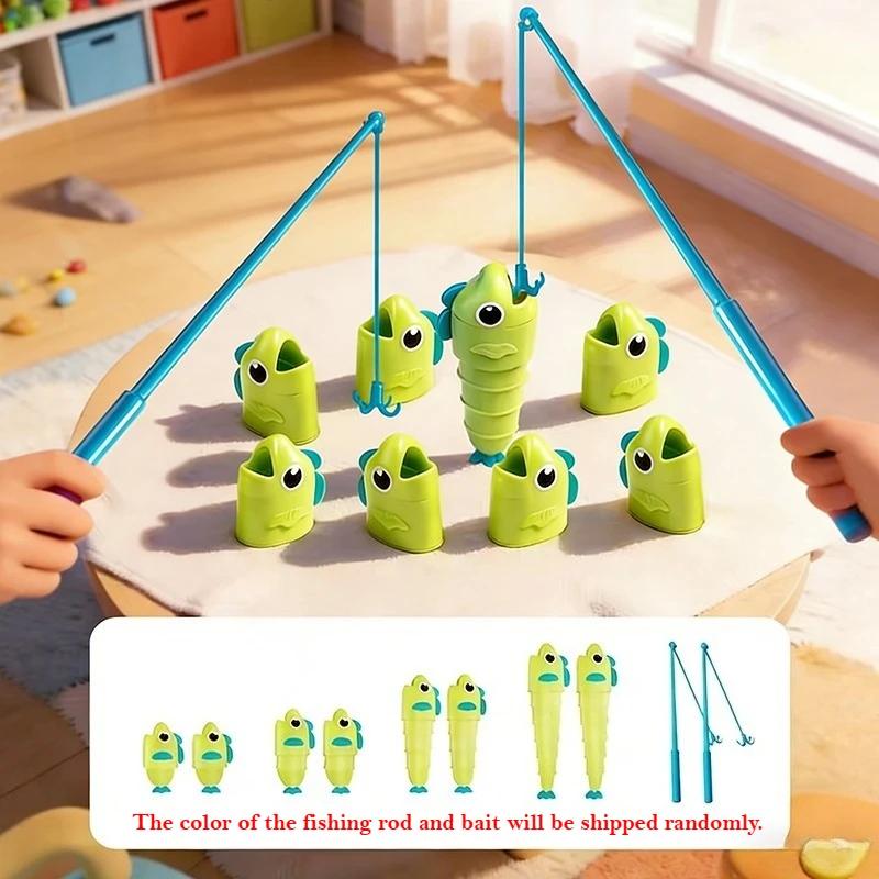 Fishing Master Extendable Fishing Battle Game Parent-Child Interactive Montessori Fine Motor Skills Educational Toy For Kids