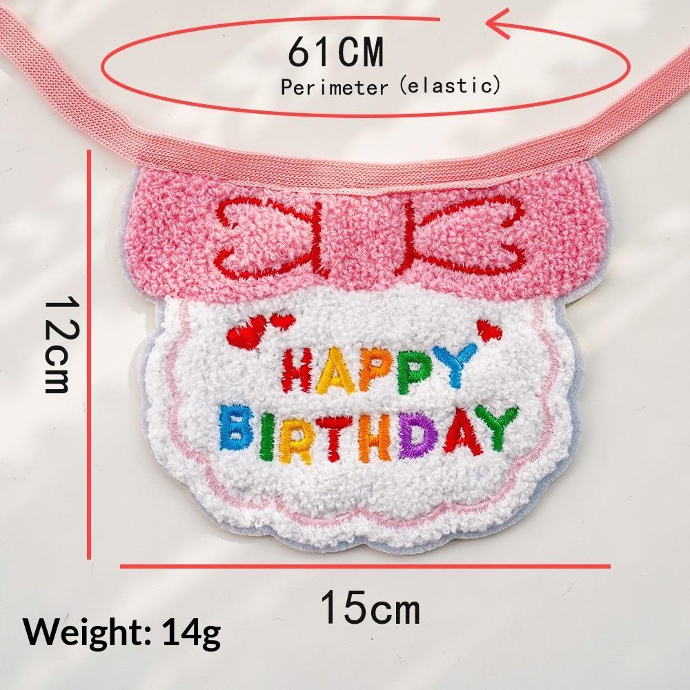 Pet Party Birthday Dress Up Saliva Scarf Bib Scarf Dog Cat Hat Accessories Supplies