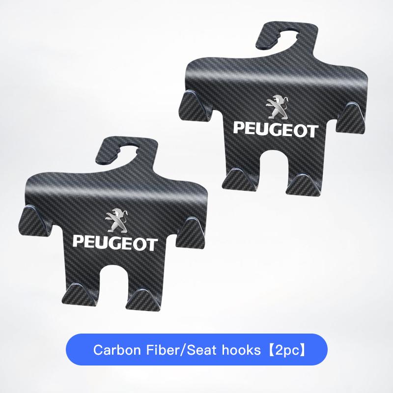 Car Seat Back Hook Phone Holder Stand Hooks Accessories For Peugeot 408 308 5008 208 2008 3008 Landtrek Rifter 508 301 Valve cap