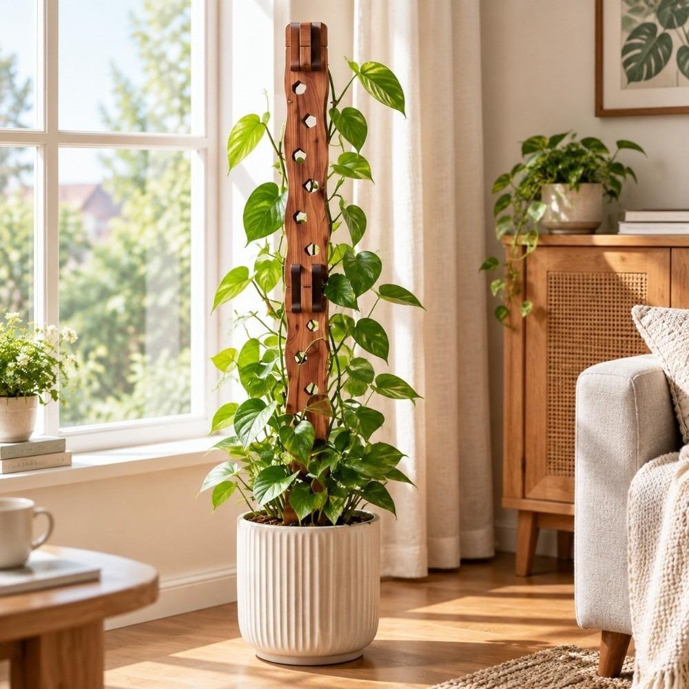 Hollow Out Plant Climbing Trellis Wooden Plant Stand Plant Support Frame Indoor