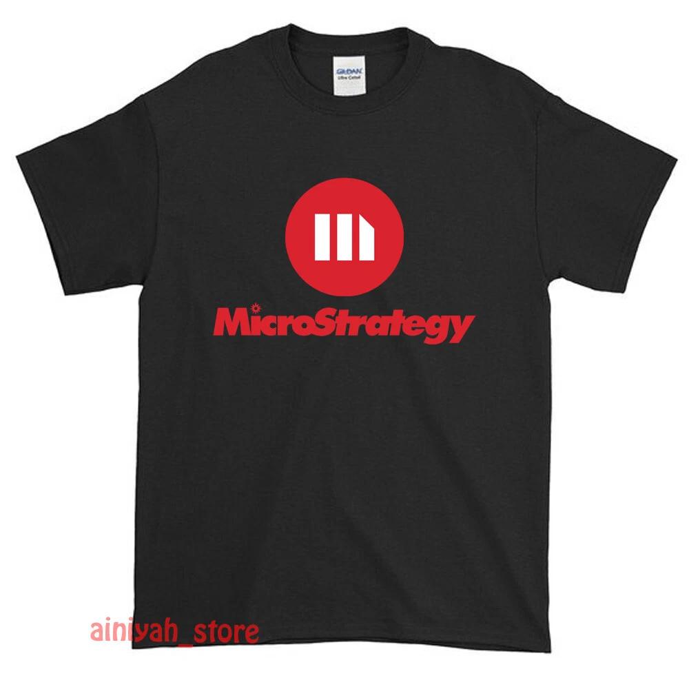 New Microstrategy Logo Men's Funny T shirt USA Size S-XXL