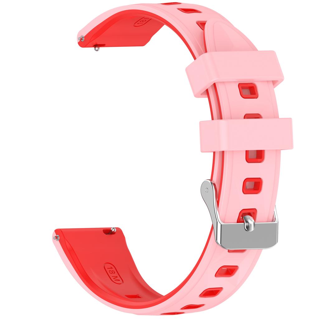 18mm Pattern Design Silicone Strap for Huawei Watch GT 6 / 5 / 4 41mm / Garmin Venu 3S Adjustable Watch Band