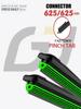 24.5"+24.5" Pinch Tab Frameless Windshield Wipers, Quiet 11-Layer Rubber Blades Fit Iveco Daily Van 2014 Onwards