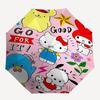 1pc Hello Kitty & Friends Automatic Opening Folding Umbrella with 8-Rib Iron Frame - Portable for Outdoor Use, Festive Gift, Travel, Daily Use, Suitab