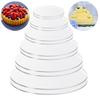 Plates Non-Sticky Durable Versatile Transparent Cake Round Buttercream Discs for Cake