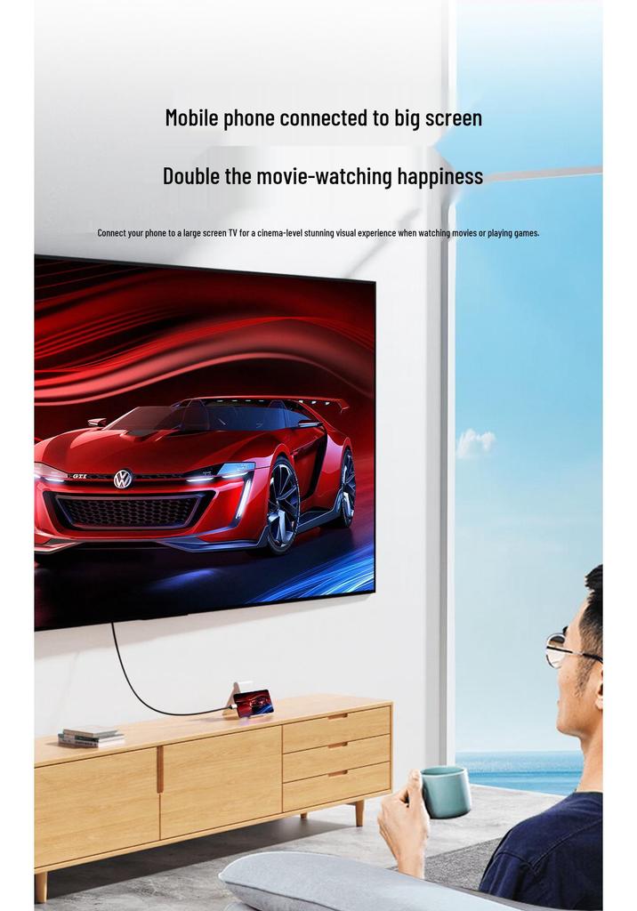 USB-C to HDMI Adapter Cable, 4K@60Hz, 1.8m