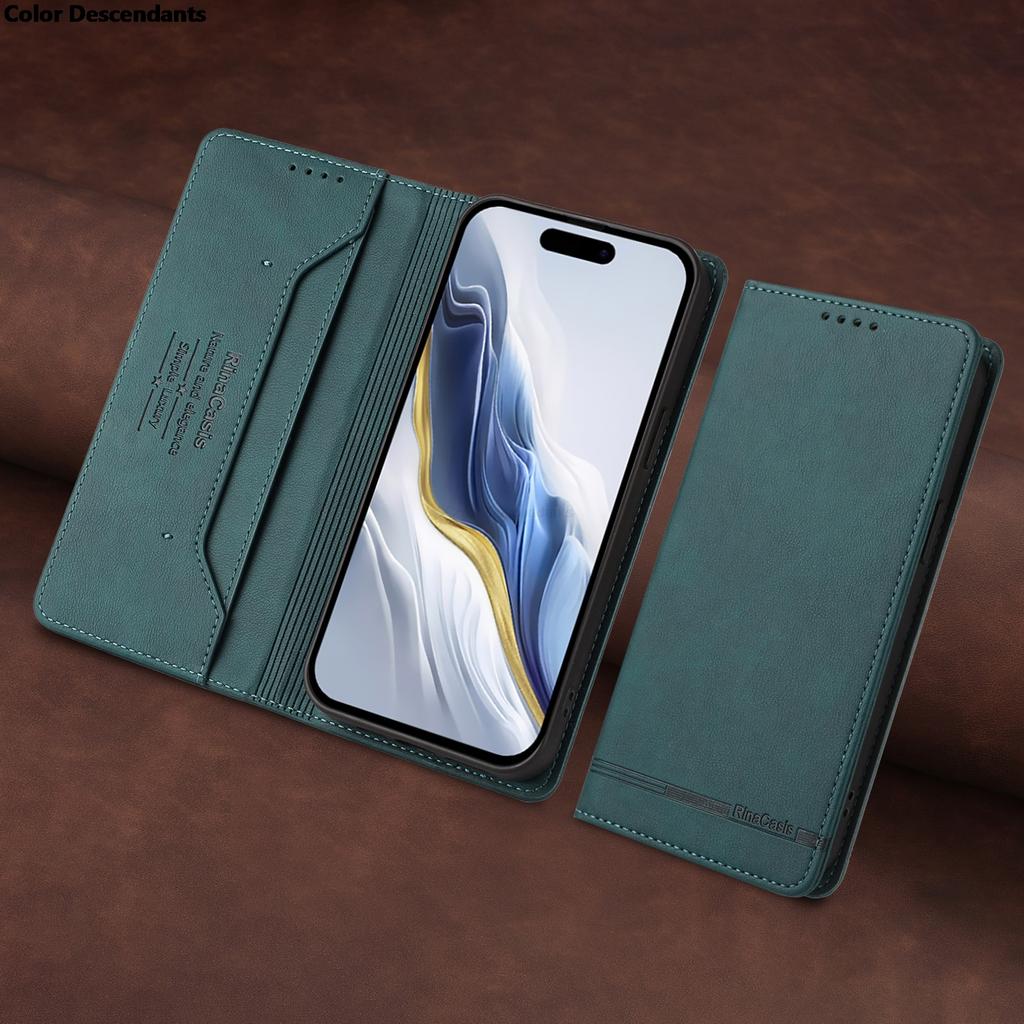 Magnetic Book Case For Tecno Pova 7 Ultra Neo 3 2 Curve 6 5 4 Pro Slim Spark Go RFID Anti-Theft Leather Phone Cover Card Holder