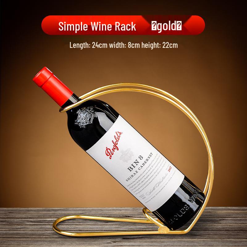 Luxury Red Wine Holder: Elegant Slanted Display Rack for Bottles