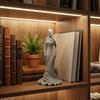 Винтажная статуэтка женщины с капюшоном-накидкой, 3D-печатная статуя безликой дамы в платье-рыбий хвост, украшение для дома и офиса