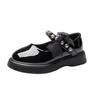 Kids Mary Jane Shoes Elegant Lace Bowknot Girls' Flat Leather Shoes for Wedding Party Versatile Fashion Children Princess Shoes