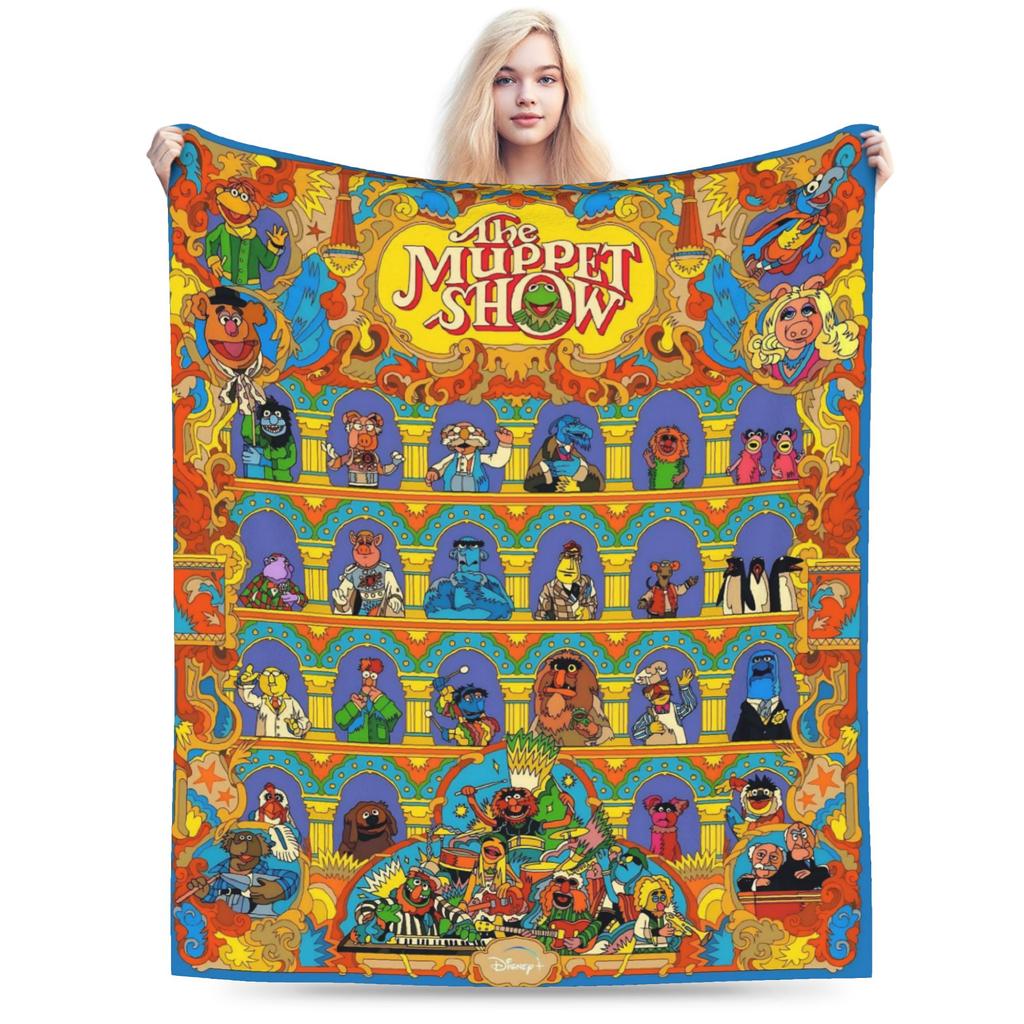 Sesame Street Cartoon Blanket Elmo Lovely Flannel Funny Breathable Throw Blankets for Bedding Lounge Textile Decor