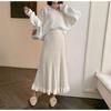 Women's Autumn and Winter Crotch-concealing Pleated Knitted Half-body Skirt