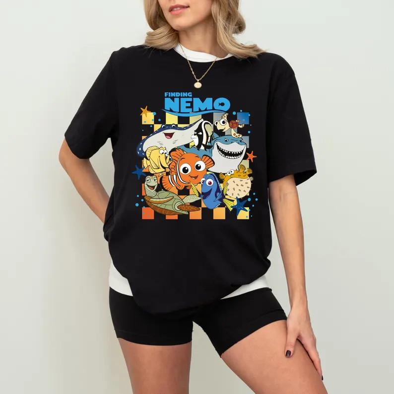 Finding Nemo Checkered TShirt Nemo And Friends