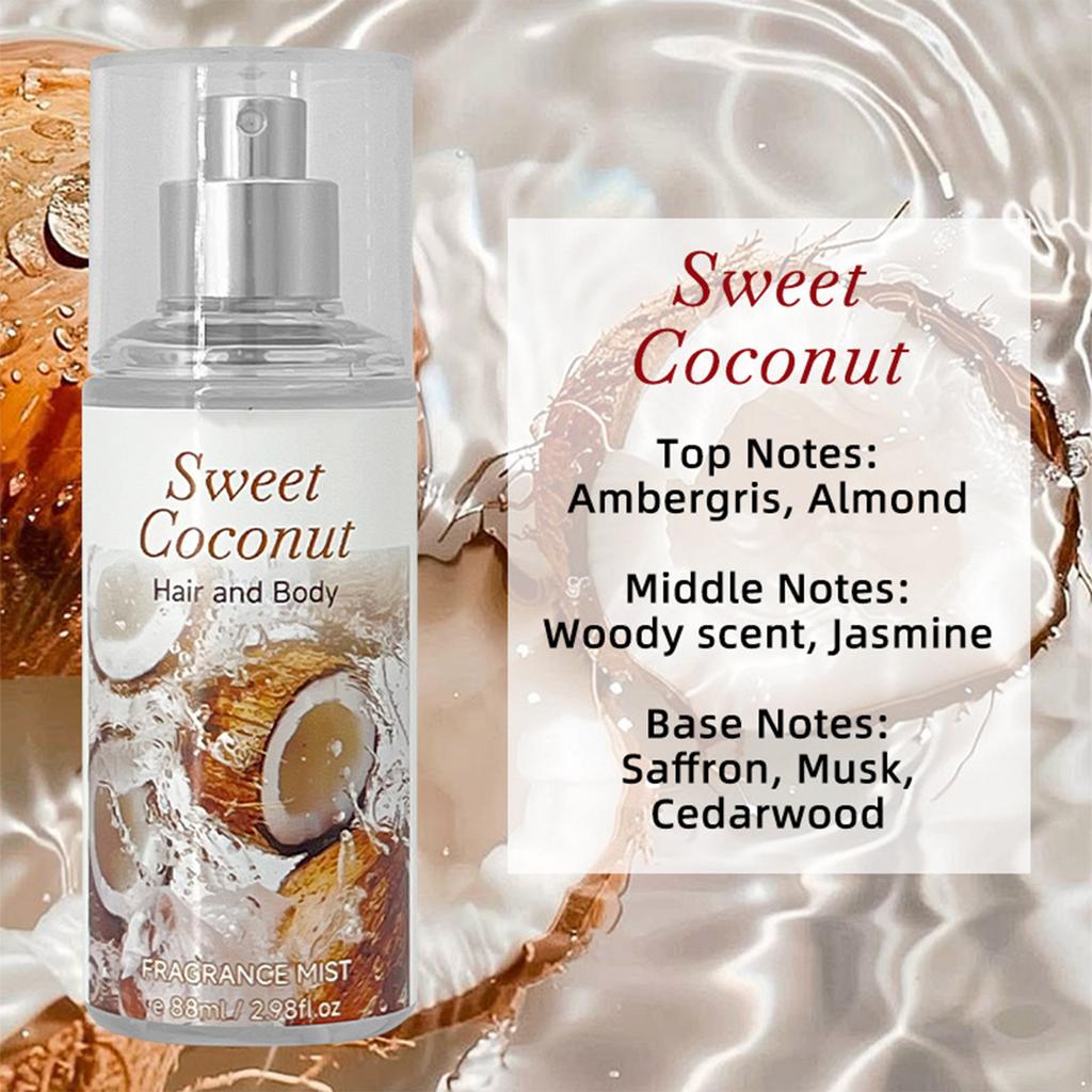 Fresh Scent Perfume Spray 1Pc Alcohol Free Long Lasting Fragrance Mist for Body and Hair Perfect for Dating and Social Events