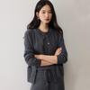 Women's 12-Gauge Short Round-Neck Cashmere Cardigan