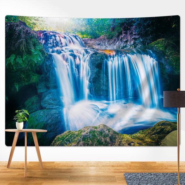 Тихий лесной гобелен для украшения дома, гобелен Мандала, богемный декоративный дорожный матрас, коврик для йоги, одеяло для дивана в стиле хиппи