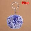 2017 Faux Rabbit Fur Pom-Pom Key Chain Bag Charm Fluffy Puff Ball Keyring