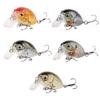 HERCULES из 5 4 см Goby Crank Mini Crank Lure Set 5 Pieces с футляром для приманки Набор приманок Goby Chinning Langan Sea Fishing Fishing Lure Artificial Bait
