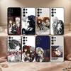 Чехол для телефона Аниме М-Манга Рыцарь-вампир Для Samsung S26,S25,24,23,22,30,21,10,9,Ultra,Plus,Lite,Черный Мягкий Чехол