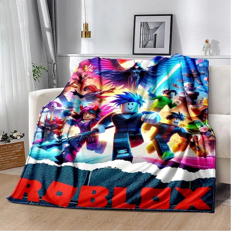 2025 New Style R-Robloxs Cartoon Game Soft Blankets,Keep Warm Throw Blanket Comfortable Blanket for Beds Sofa Home Bedroom