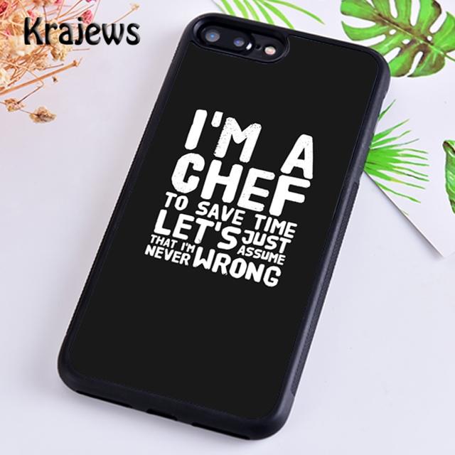 Чехол для телефона Krajews Baking делает меня счастливым для iPhone 14 5 6s 7 8 plus X XR XS 11 12 13 pro max Samsung Galaxy S21 S22 ultra
