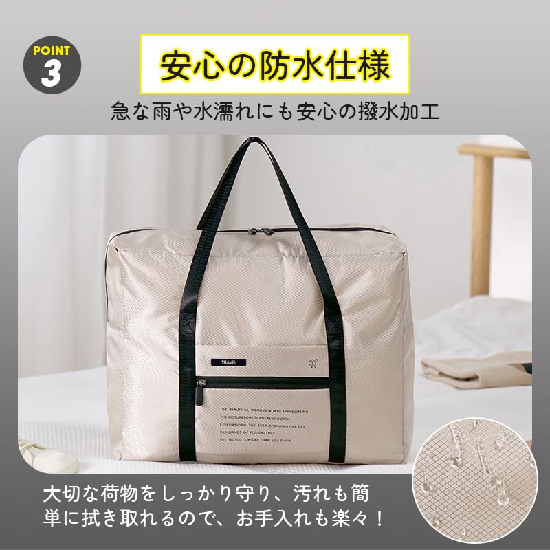 Olesew Folding Boston Large Folding Folding Boston Travel Travel Water Golf Carry-on Bag, Bag, Capacity, 3-Way, Foldable, Expandable, Carry-on Bag,