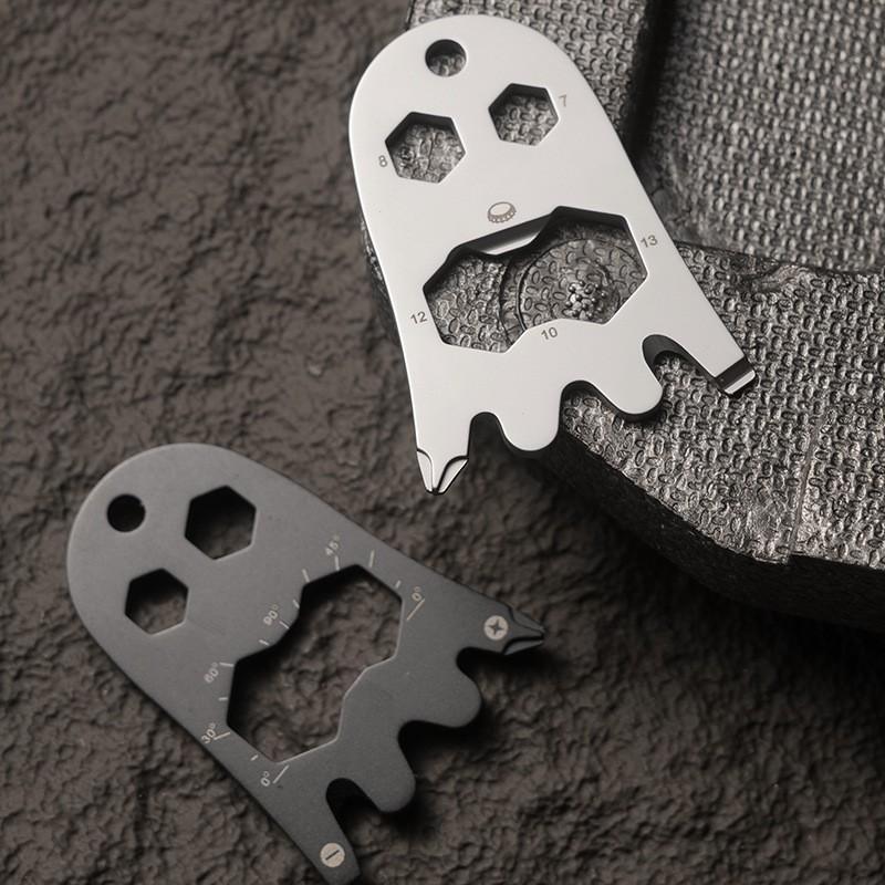 Multi-Tool Card Keychain Gift Halloween Back To School Outdoor Use Stainless Steel Bottle Opener Utility Tool