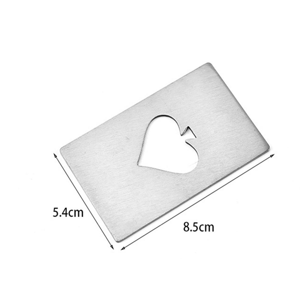 Poker Ace of Spades Beer Opener,Stainless Steel Playing Card Bottle Opener,Mini Wallet Openers Bar Cooking Tools
