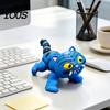 Уникальный подарок для любителей фэнтези 3D-печатная шарнирная фигурка синего тигра, гибкая шарнирная игрушка-антистресс, милая пухлая фигурка животного, подвижная