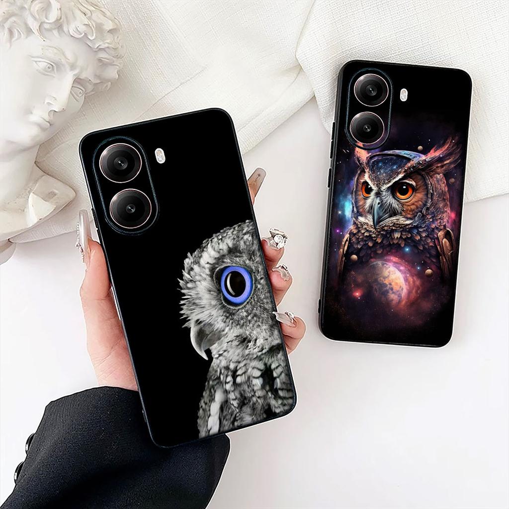 Чехол для телефона с изображением совы для Xiaomi Redmi 15C 15 A5 4G 5G 9A 9C NFC 9T Note 9 8 8T Чехол