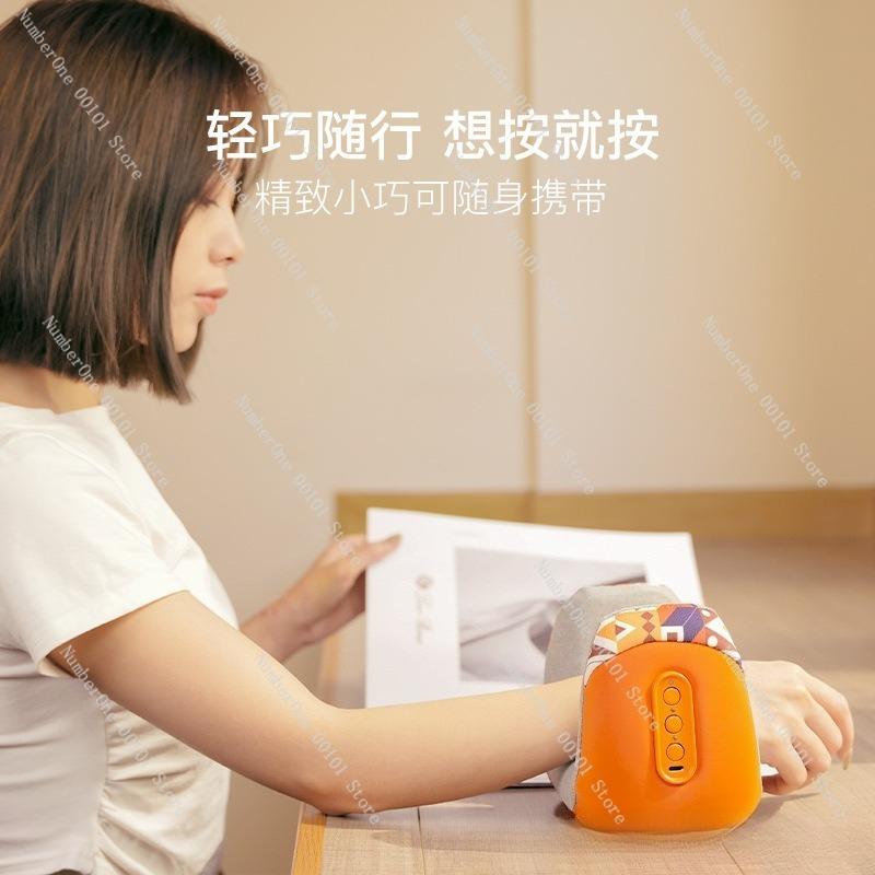 Wrist Tenosynovitis Massager with Hot Compress, Multi-Functional Joint Care Device for Pain Relief, Kneading Pressing Function