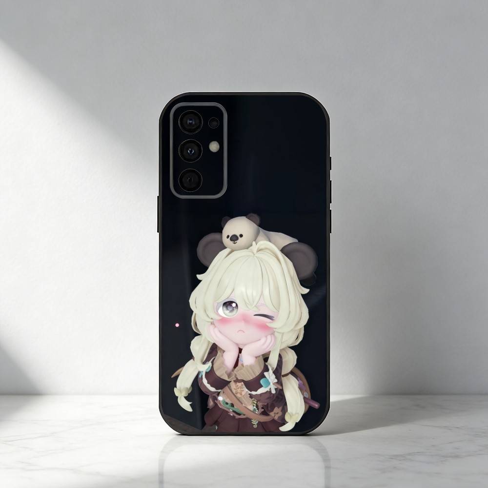 Чехол для телефона с принтом персонажа H-Heartopia Для Samsung S25,S24,S21,S22,S23,S30,Ultra,S20,Plus,Fe,Note,5G Черная крышка