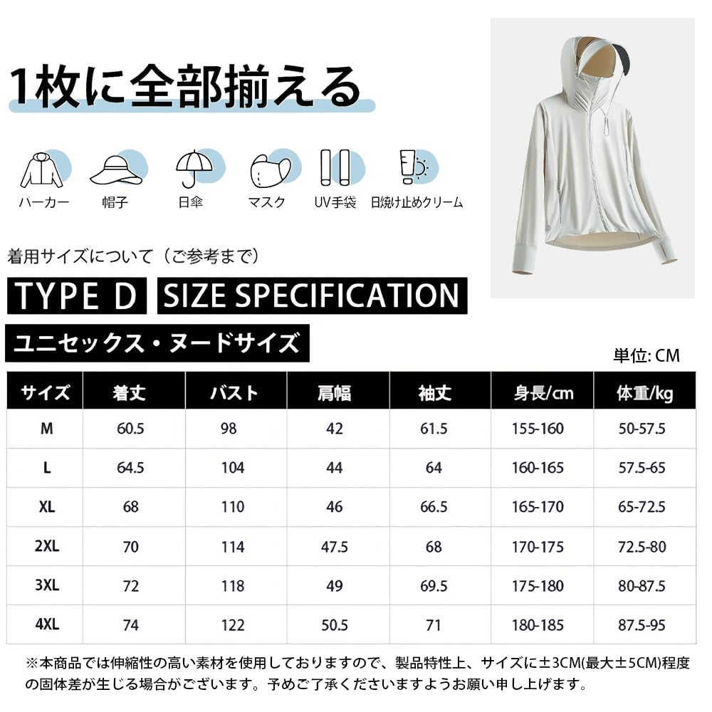 [§zz.luxi] UV Parka, Cool Feeling -7℃ Women's UV Protection Rash