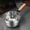 Multipurpose Soup Ladle Wooden Handle Water Spoon Small Saucepan Water Scoops  for Flower Watering