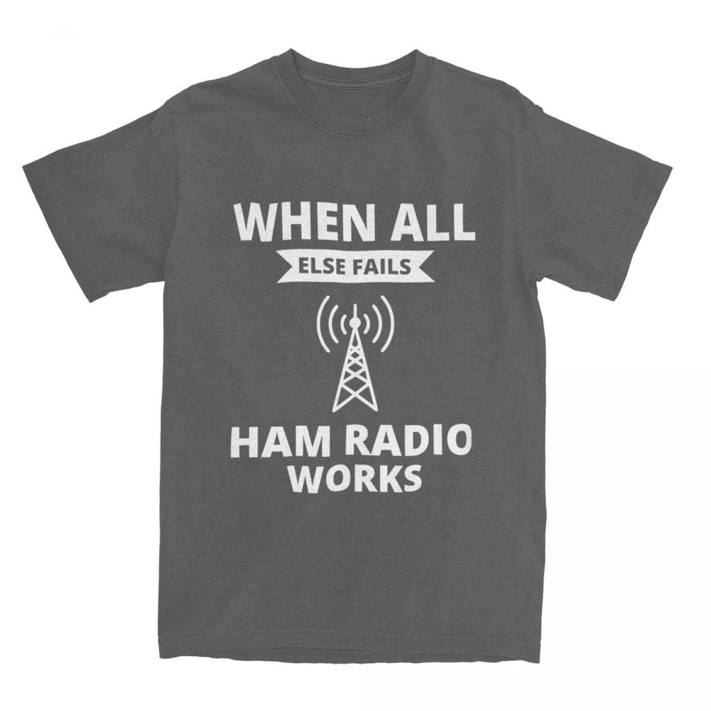 Amateur Ham Radio Operator T Shirt Summer Humor Y2K Retro T-Shirts 100 Cotton Tee Shirt For Male Short Sleeve Casual Clothes