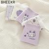 5pcs/set Cute Purple Girl Cartoon Rabbit Thread Cotton Strawberry Girl Student Mid-waist Panties Female