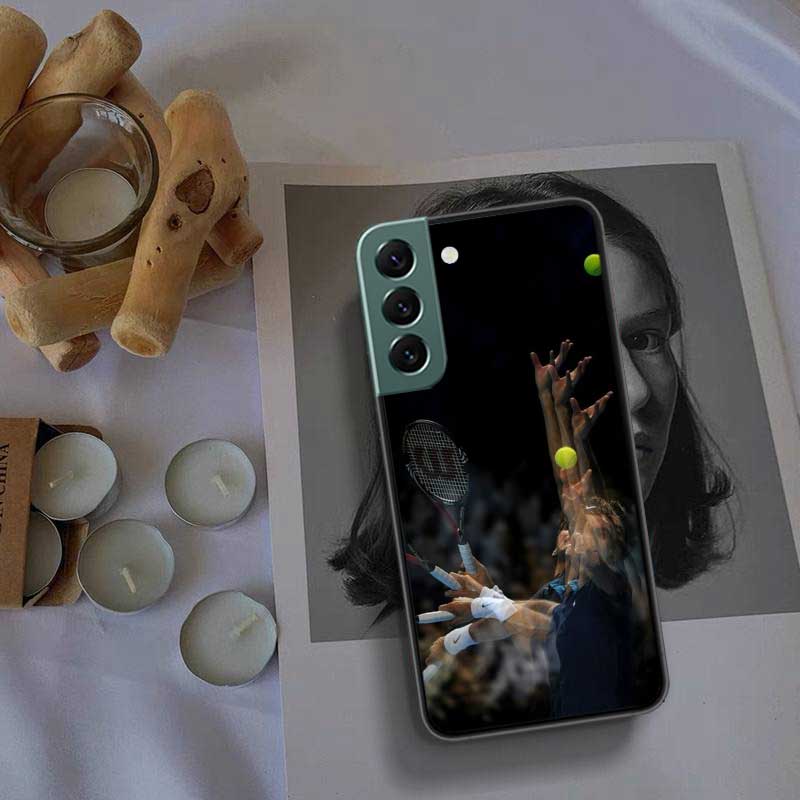 Теннисная ракетка Теннисный мяч Чехол для телефона Для Samsung Galaxy S22 S25 Ultra S21 S10 Plus S26 Edge S20 S23 S24 FE Чехол Силиконовый Так