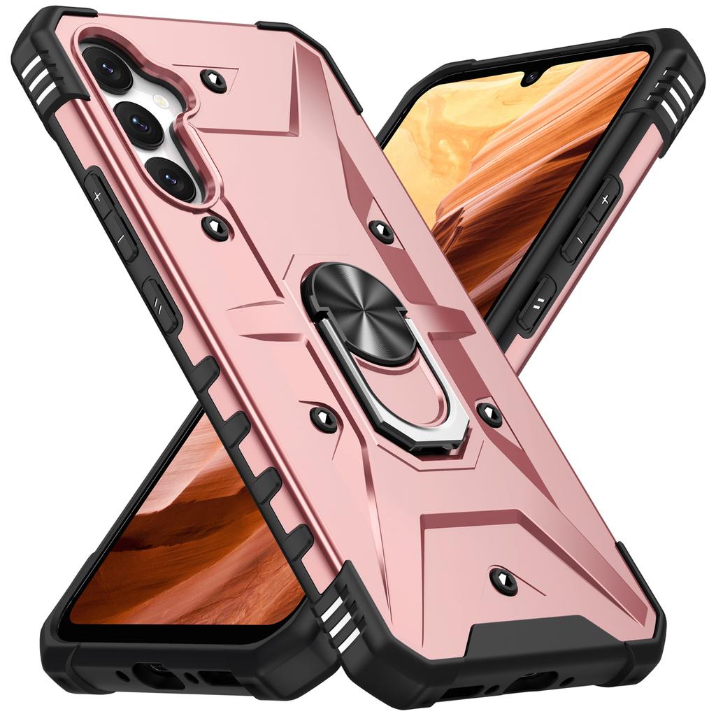 For Samsung Galaxy A15 4G/5G Case Rotation Ring Kickstand PC+ TPU Phone Cover