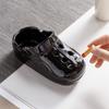 High value ceramic ashtray office home living room ashtray trend Internet celebrity hole shoes anti-fly