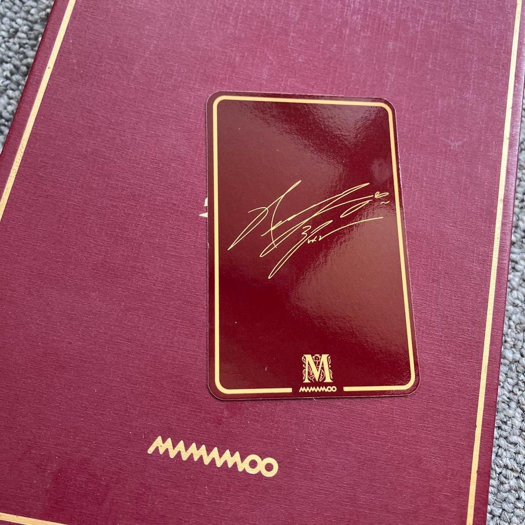 [USED] MAMAMOO Memory Album Hwasa Trading Card Korean Edition CD