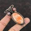 Подвеска Sunstone, медная проволочная обертка, ювелирные изделия из драгоценных камней Sunstone, ручная работа, кулон в виде совы, уникальные медные украшения, кулон от сглаза красного цвета