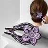 Crystal Women's Crystal Hair Clips Fashion Plastic Resin Insert Comb Hairgrip Accessories Rhinestone Hairpin Women