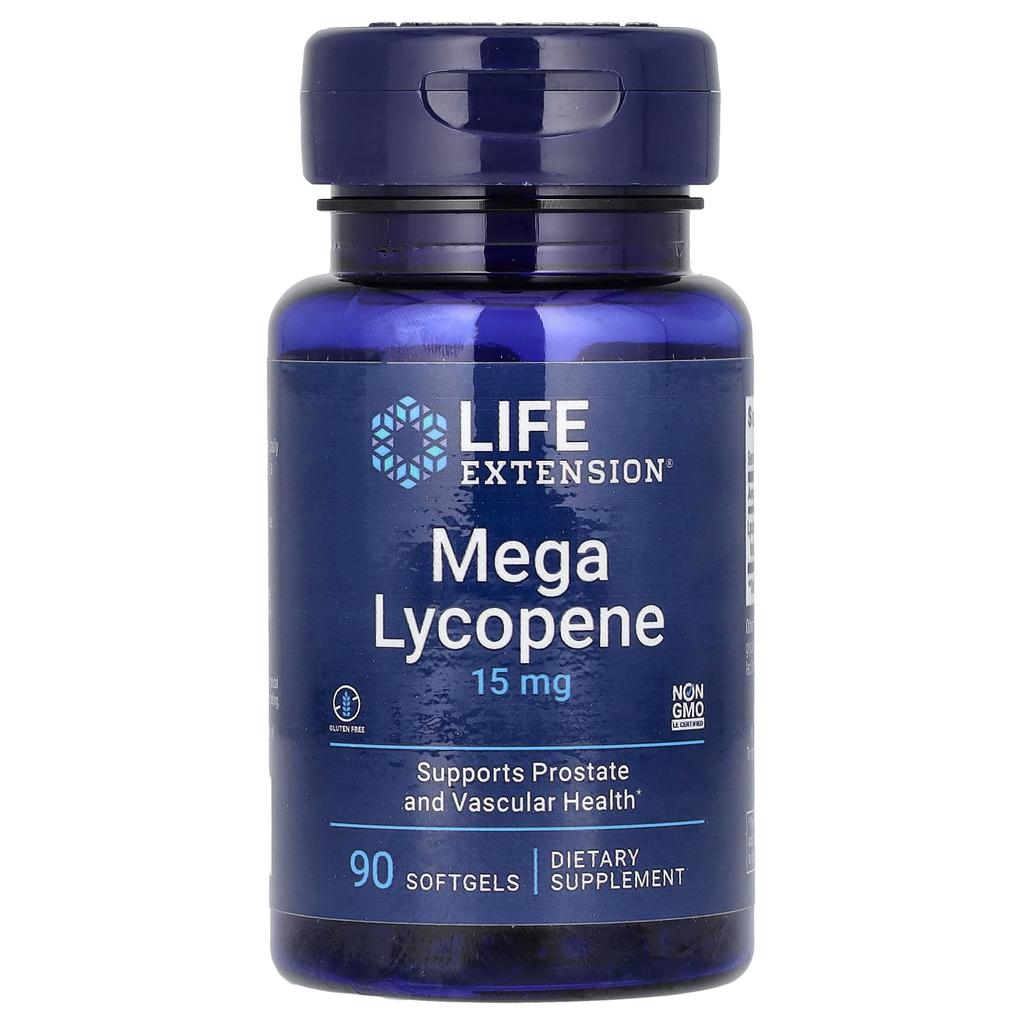 Life Extension, Мега Ликопин, 15 мг, 90 мягких капсул