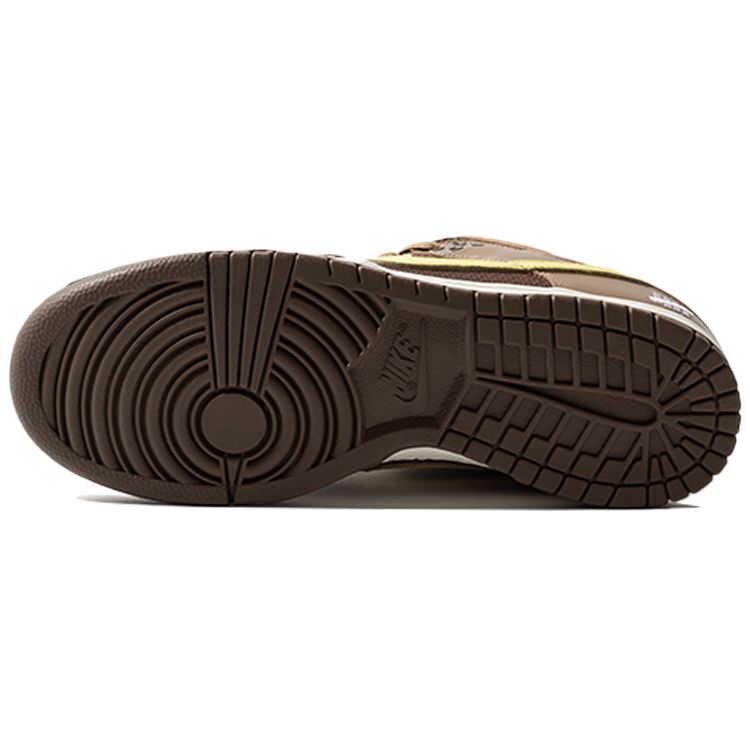 Непобедимый x Nike Dunk Low SP Canteen Унисекс Кроссовки Коричневый Лимонный-Иней DH3061-200