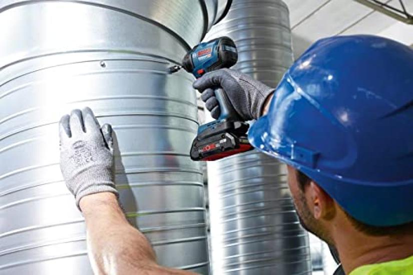 Bosch Профессиональный 18-вольтовый аккумуляторный ударный гайковерт, чехол для переноски на поясе (только корпус, крючок в комплекте) ГДР18В-210Ч