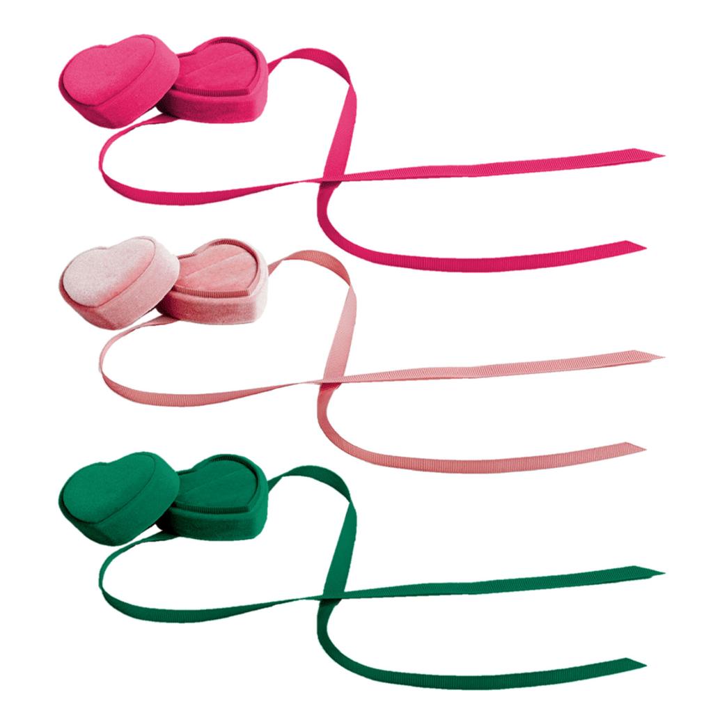 Delicate Jewelry Storage Container Unique Heart Shaped Jewelry Box with Velvety Interior for Rings Storage and Display