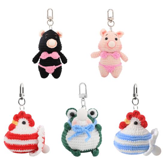 Набор для начинающих по вязанию крючком. Кукла для вязания крючком своими руками с пряжей Bubble Yarn. Крючок и игла.