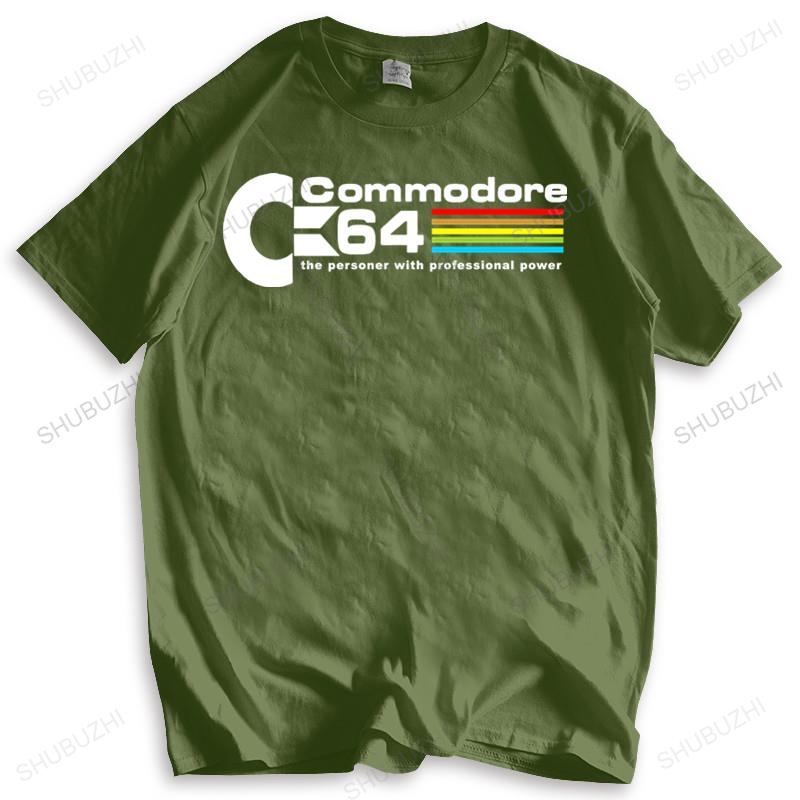 Модная свободная футболка Крутая Ретро Винтаж C64 COMMODORE 64 КОМПЬЮТЕРНАЯ ФУТБОЛКА Бренд Хлопок Прямая доставка Одежда для улицы Рубашка
